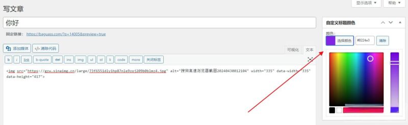 WordPress插件：自定义文章标题颜色-奇客源码