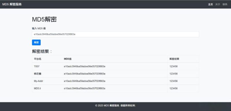 最新MD5在线解密网站源码（集成多接口进行解密）-奇客源码