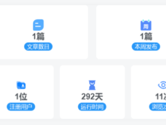 子比主题美化 – 首页底部统计小工具-奇客源码