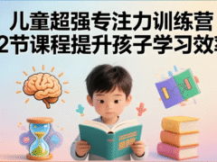 儿童超强专注力训练营-12节课程提升孩子学习效率-奇客源码
