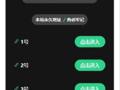 绿色清新导航引导页 – 附带后台-奇客源码