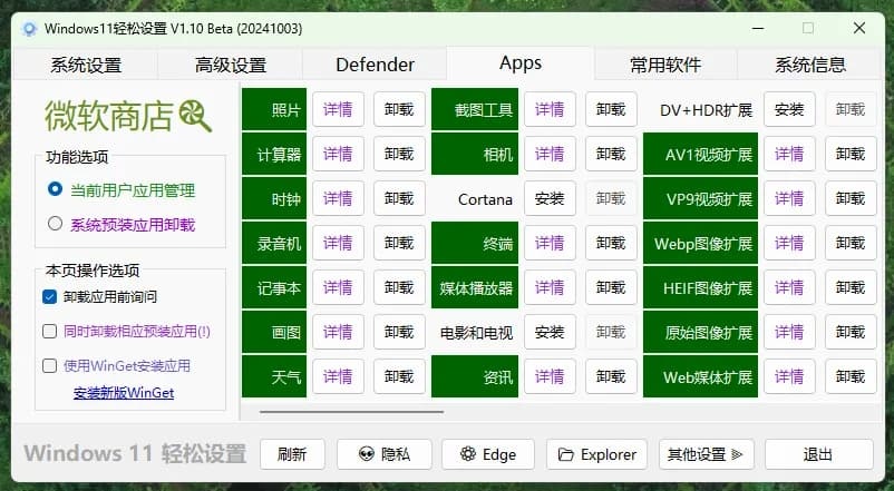 Windows11系统优化工具