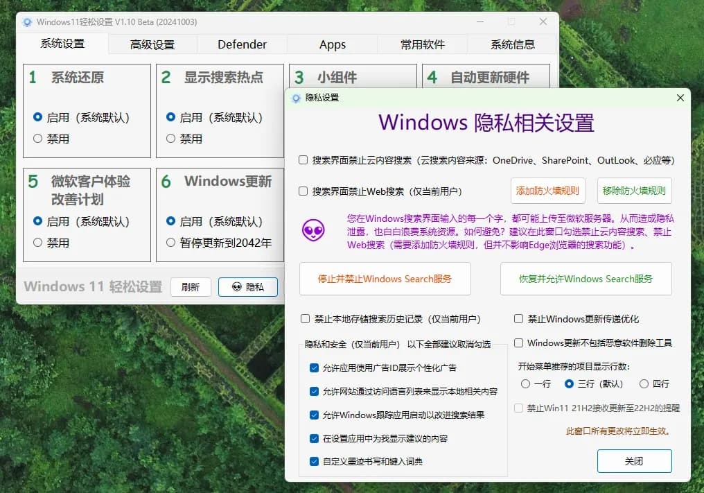 Windows11系统优化工具