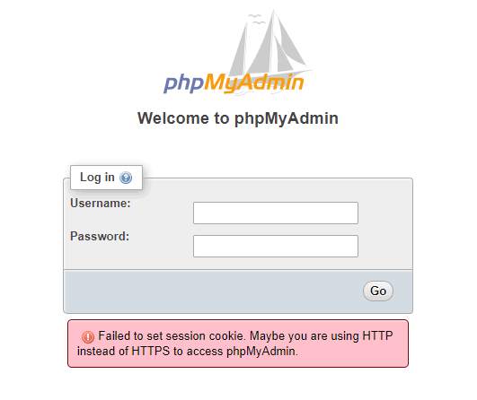 解决Failed to set session cookie. Maybe you are using HTTP instead of HTTPS to access phpMyAdmin-奇客源码