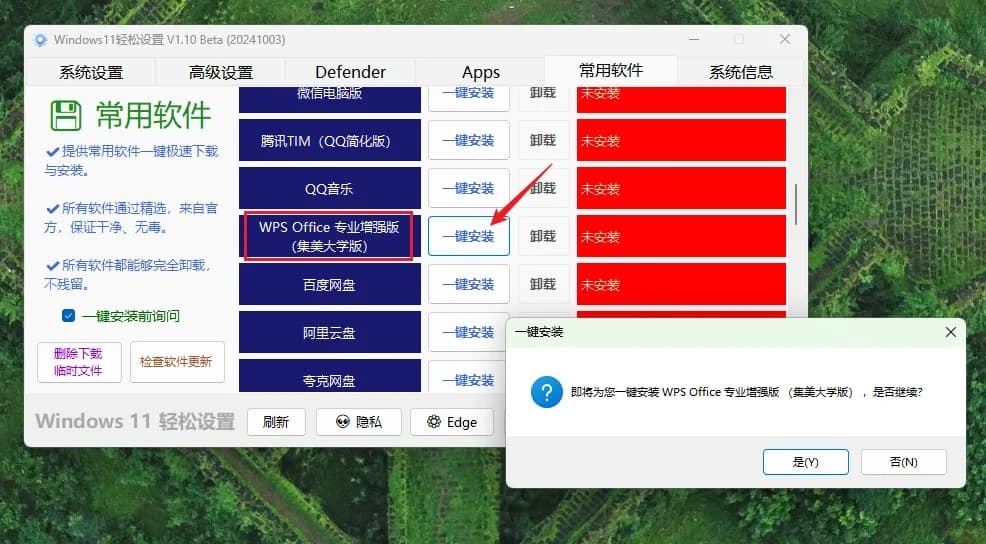 Windows11系统优化工具