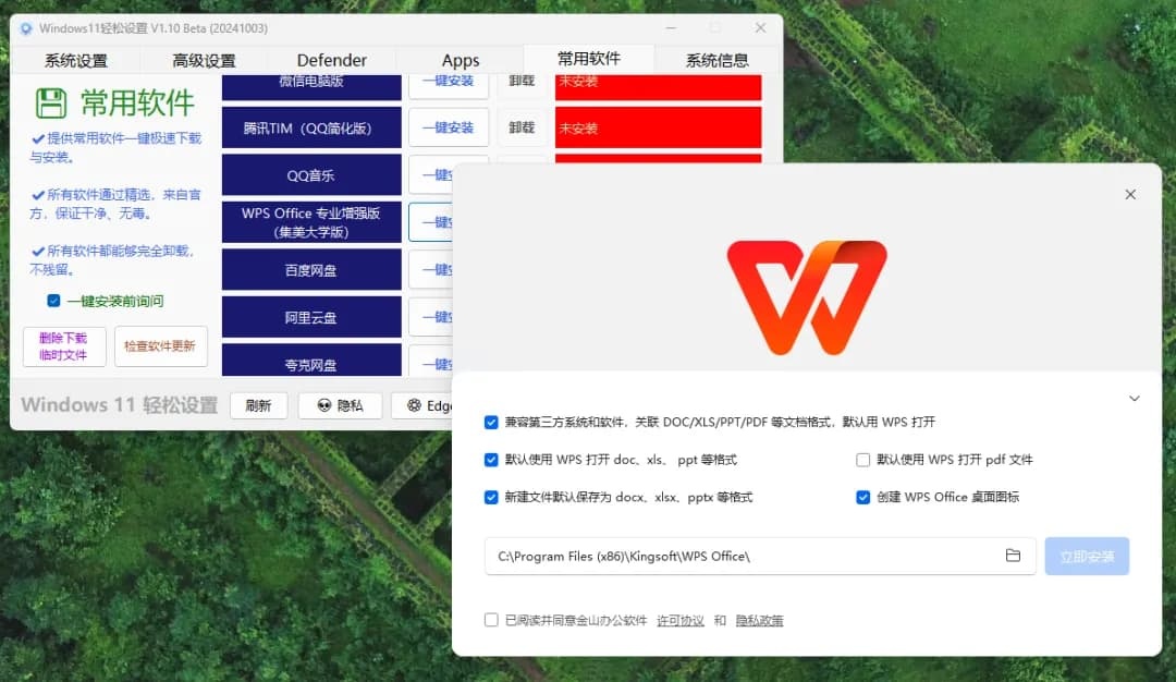 Windows11系统优化工具