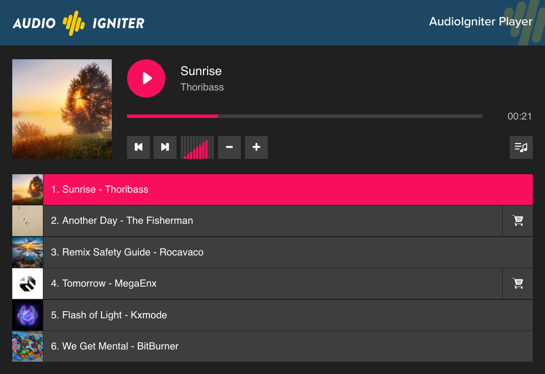 wordpress插件之AudioIgniter Music Player(音频播放器)-奇客源码