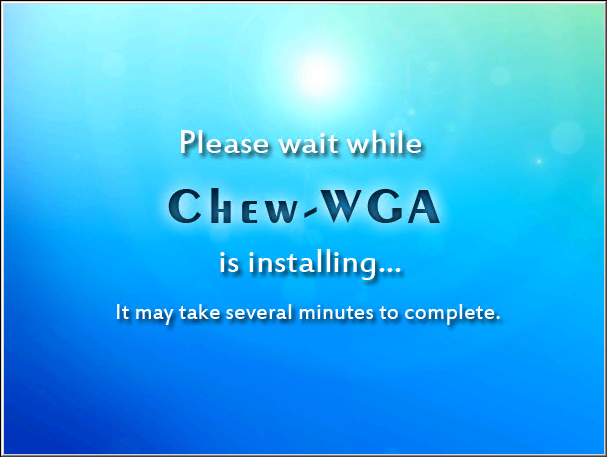 Chew wga v0.9 系统激活工具