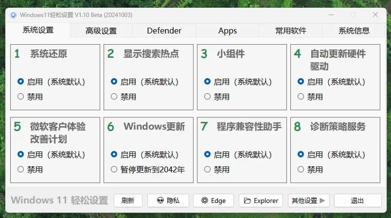 Windows11系统优化工具